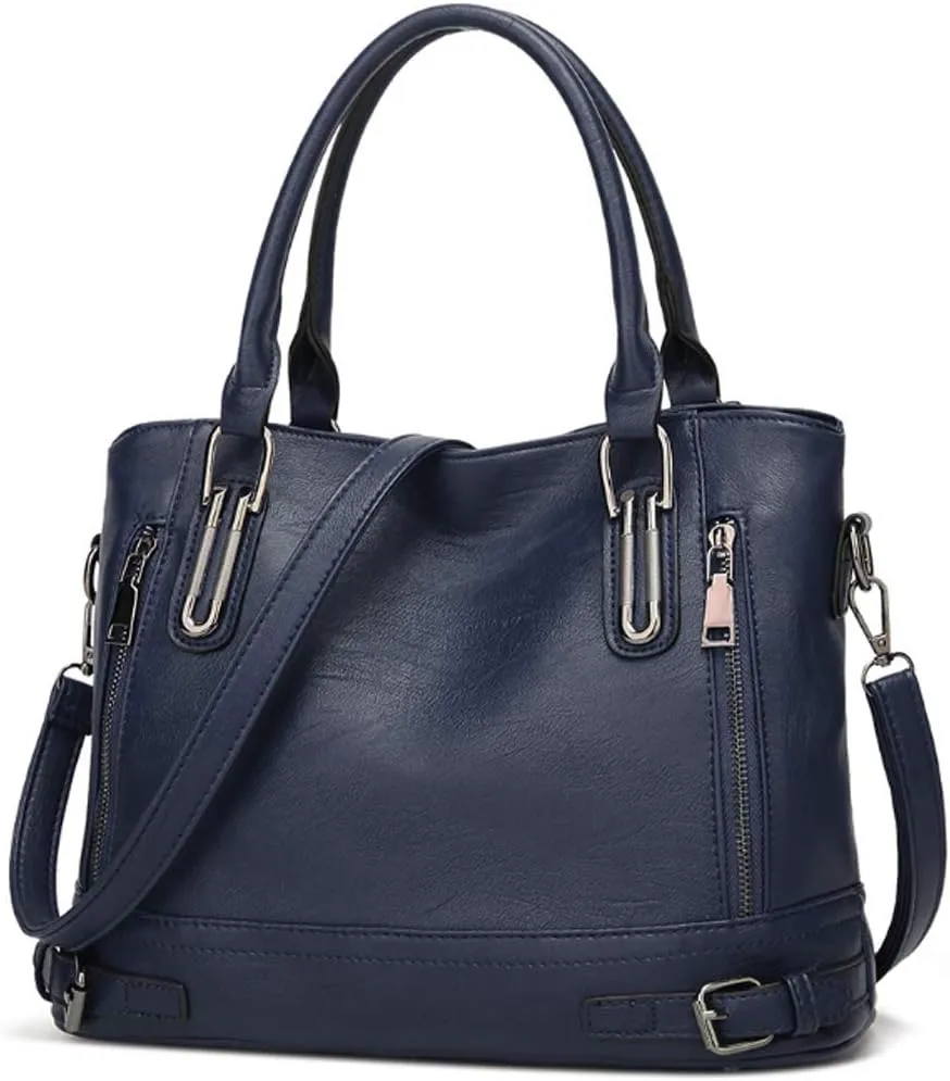 Women Large Shoulder Handbags Ladies PU Leather Shoulder Tote Bags Shopper Tote Bag Big Cross-body Bag