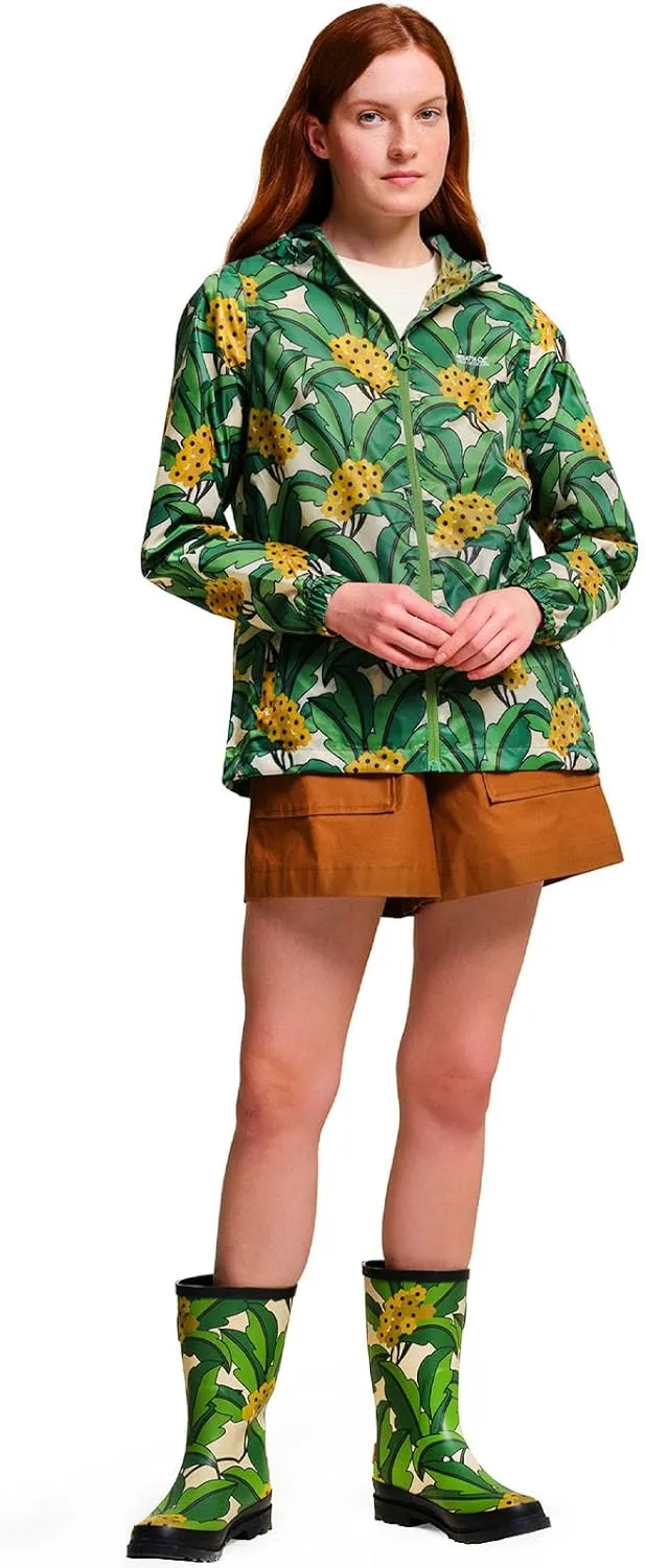 Womens Orla Kiely Lightweight Waterproof Pack-It Packable Jacket Coat