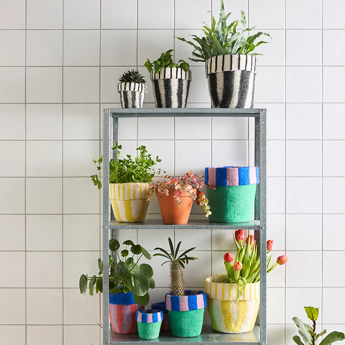 Wool Flower Pot