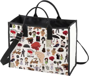 WZMPA Flower Musical Tote Bag Theatre Inspired Gift Way Down Shoulder Bag Flower Drama Merch (Way Down BG)