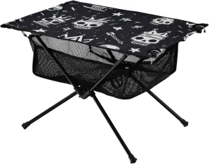 xigua Skulls Stars Folding Camping Table,Portable Camp Table with Carry Bag Beach Table Folding Table for Picnic, Camp,Party,Travel130