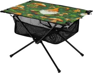 xigua St. Patrick's Gnome Folding Camping Table,Portable Camp Table with Carry Bag Beach Table Folding Table for Picnic, Camp,Party,Travel9