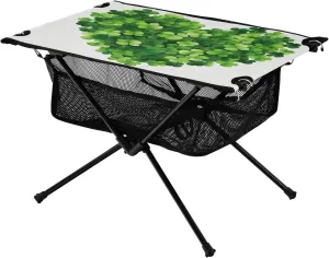 xigua St. Patrick's Lucky Grass Folding Camping Table,Portable Camp Table with Carry Bag Beach Table Folding Table for Picnic, Camp,Party,Travel33
