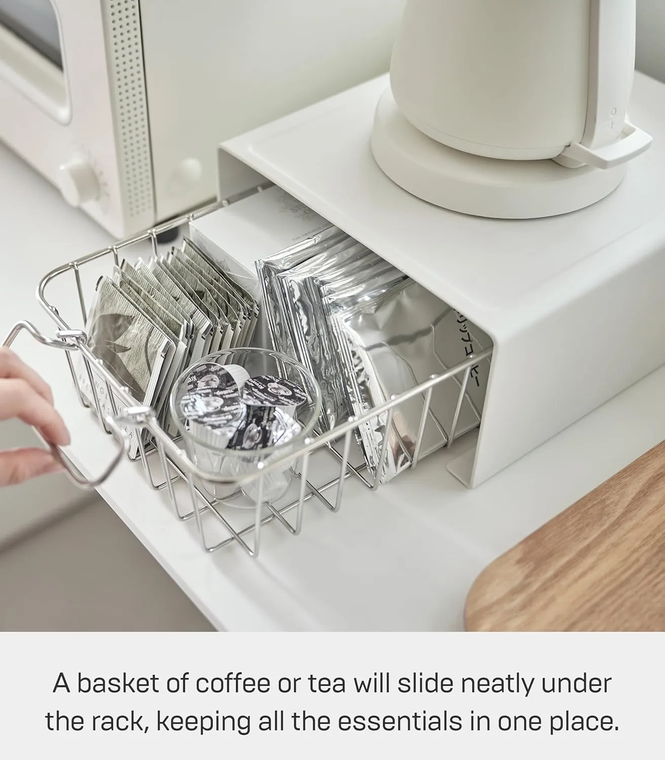 Yamazaki Home Kitchen Appliance Rack Shelf for Blender, Kettle, or Coffee Maker, Countertop Storage Organizer
