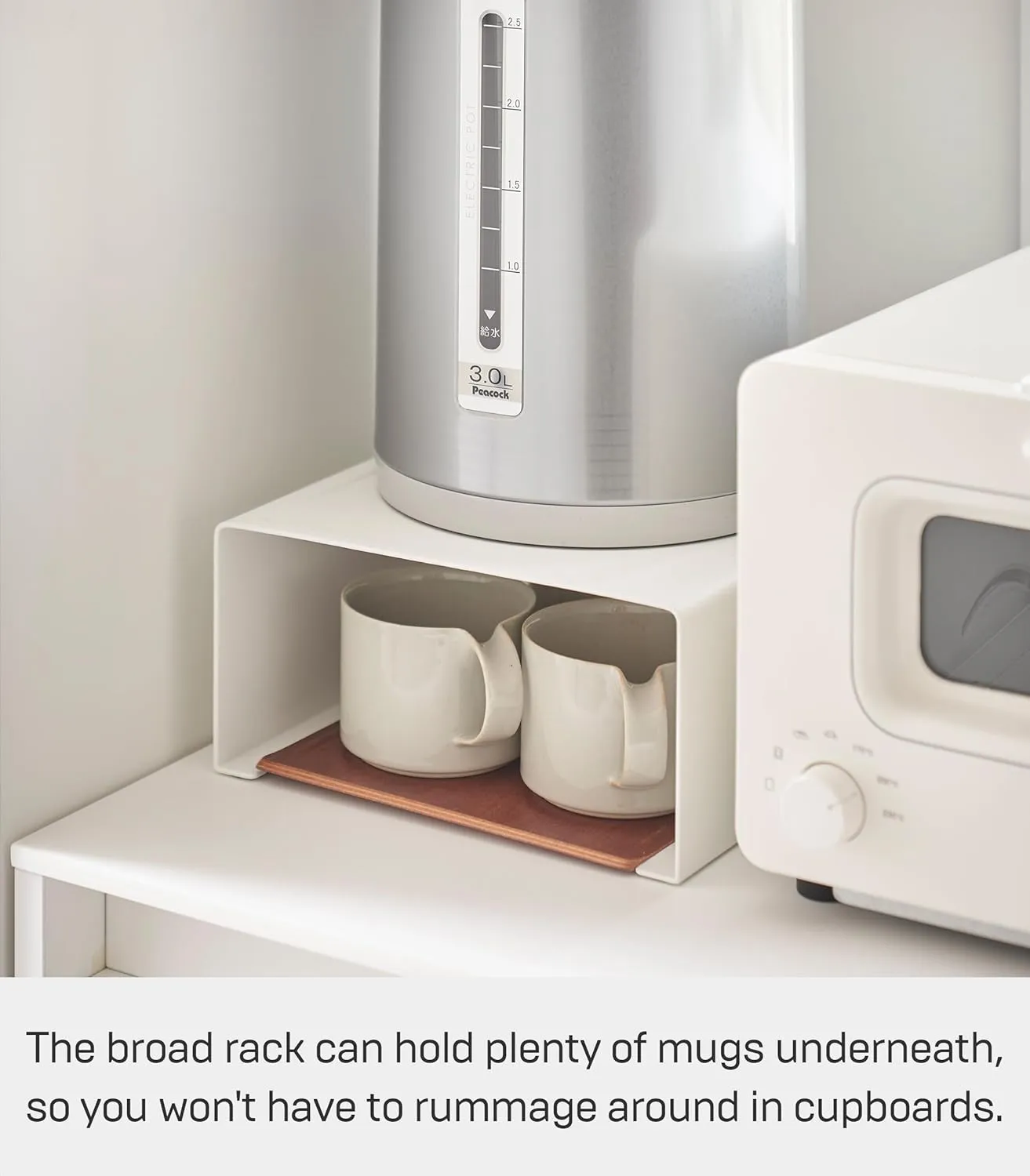 Yamazaki Home Kitchen Appliance Rack Shelf for Blender, Kettle, or Coffee Maker, Countertop Storage Organizer