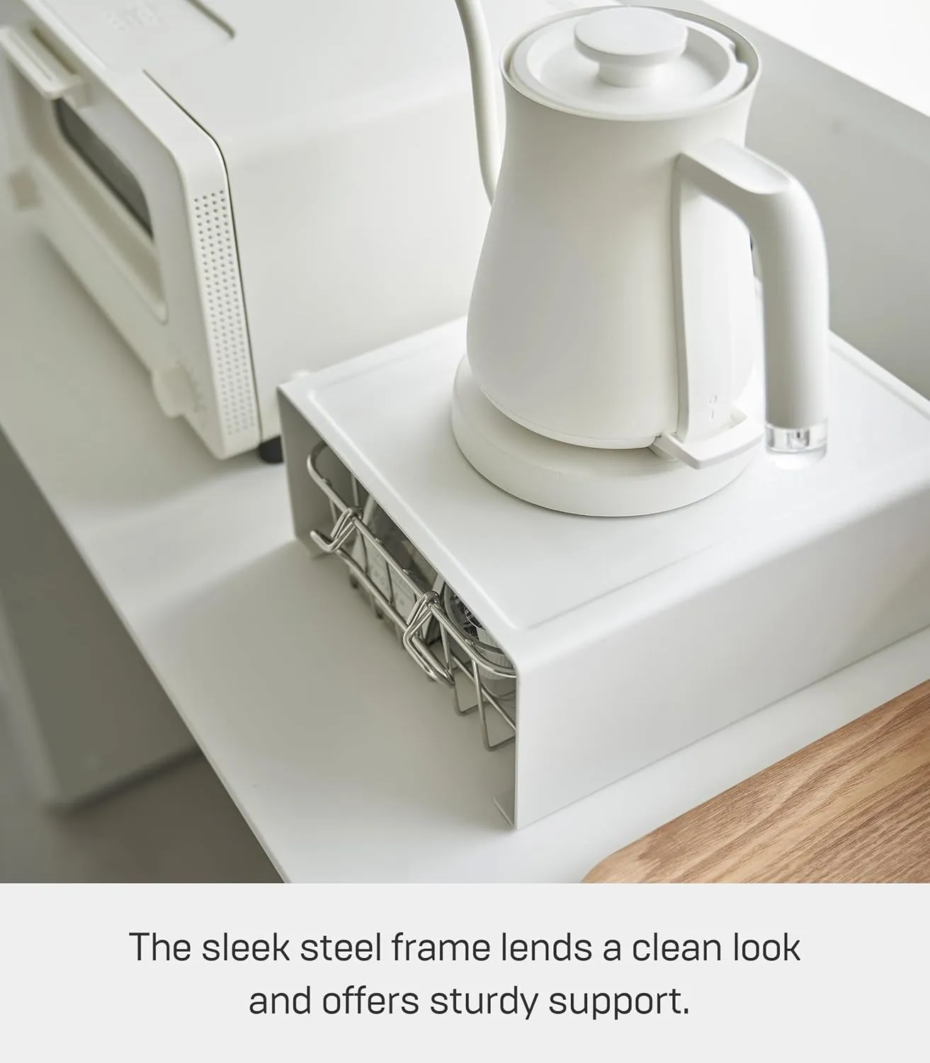 Yamazaki Home Kitchen Appliance Rack Shelf for Blender, Kettle, or Coffee Maker, Countertop Storage Organizer