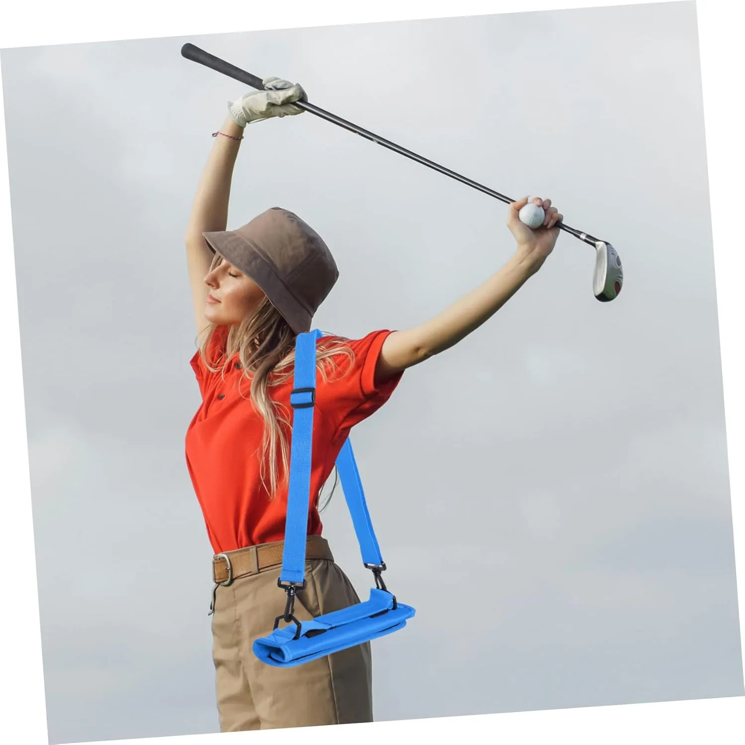 Yardwe Golf Club Bag Carry Shoulder Golf Bags Clubs Golf Ranges Bag Men Practice Strap for Lightweight Padded