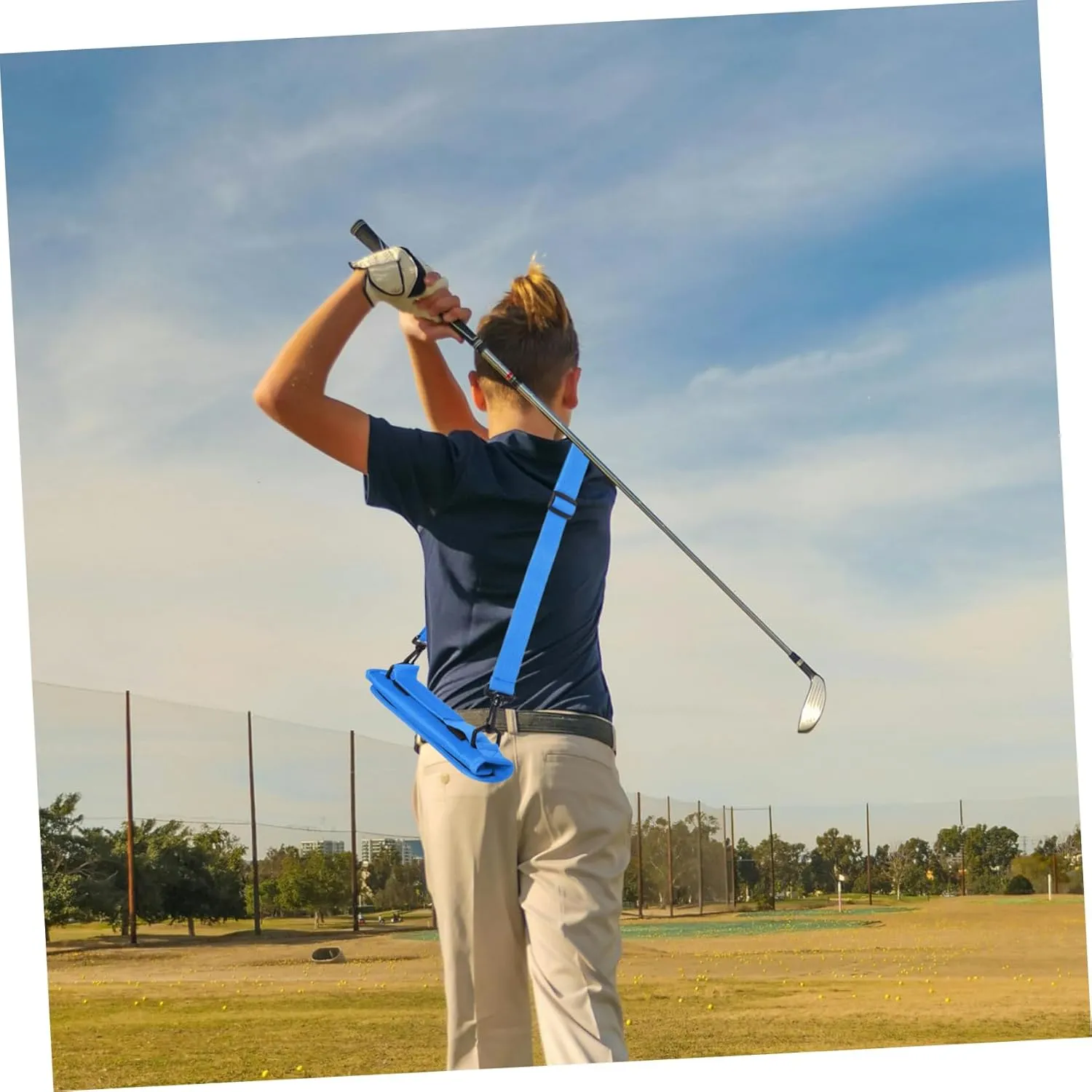 Yardwe Golf Club Bag Carry Shoulder Golf Bags Clubs Golf Ranges Bag Men Practice Strap for Lightweight Padded