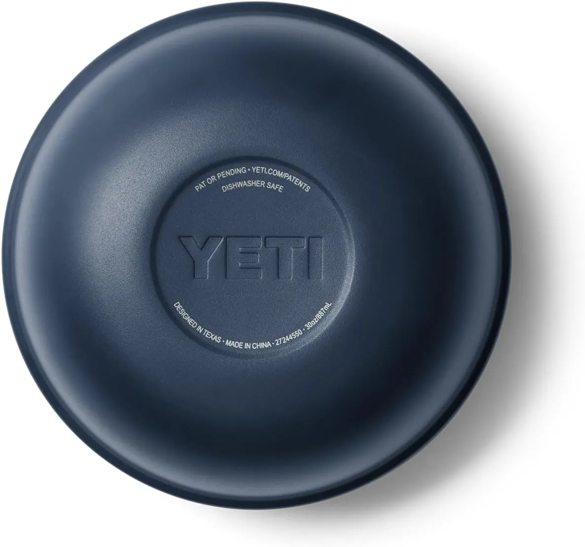 YETI Rambler Bowl, Vacuum Insulated, Stackable and Nestable Stainless Steel Bowl with Lid, 1 Quart, Navy
