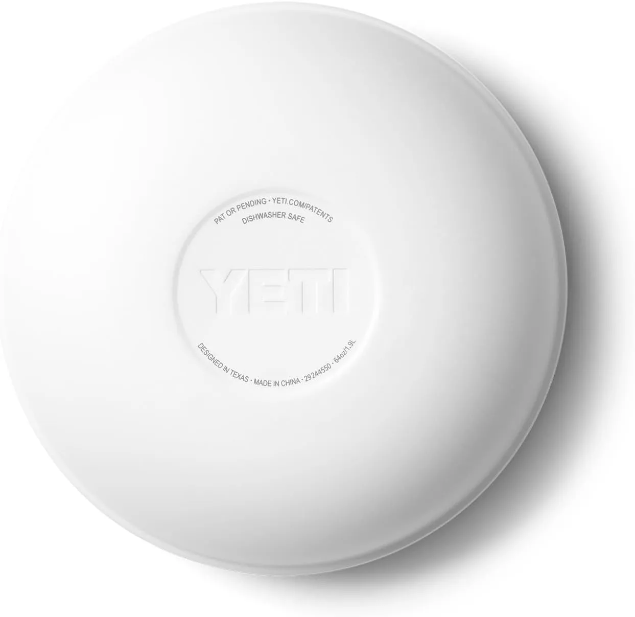 YETI Rambler Bowls, Vacuum Insulated, Stackable and Nestable Stainless Steel Bowl with Lid, 2 Quart, White