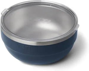 YETI Rambler Bowls, Vacuum Insulated, Stackable and Nestable Stainless Steel Bowl with Lid, 4.5 Quart, Navy