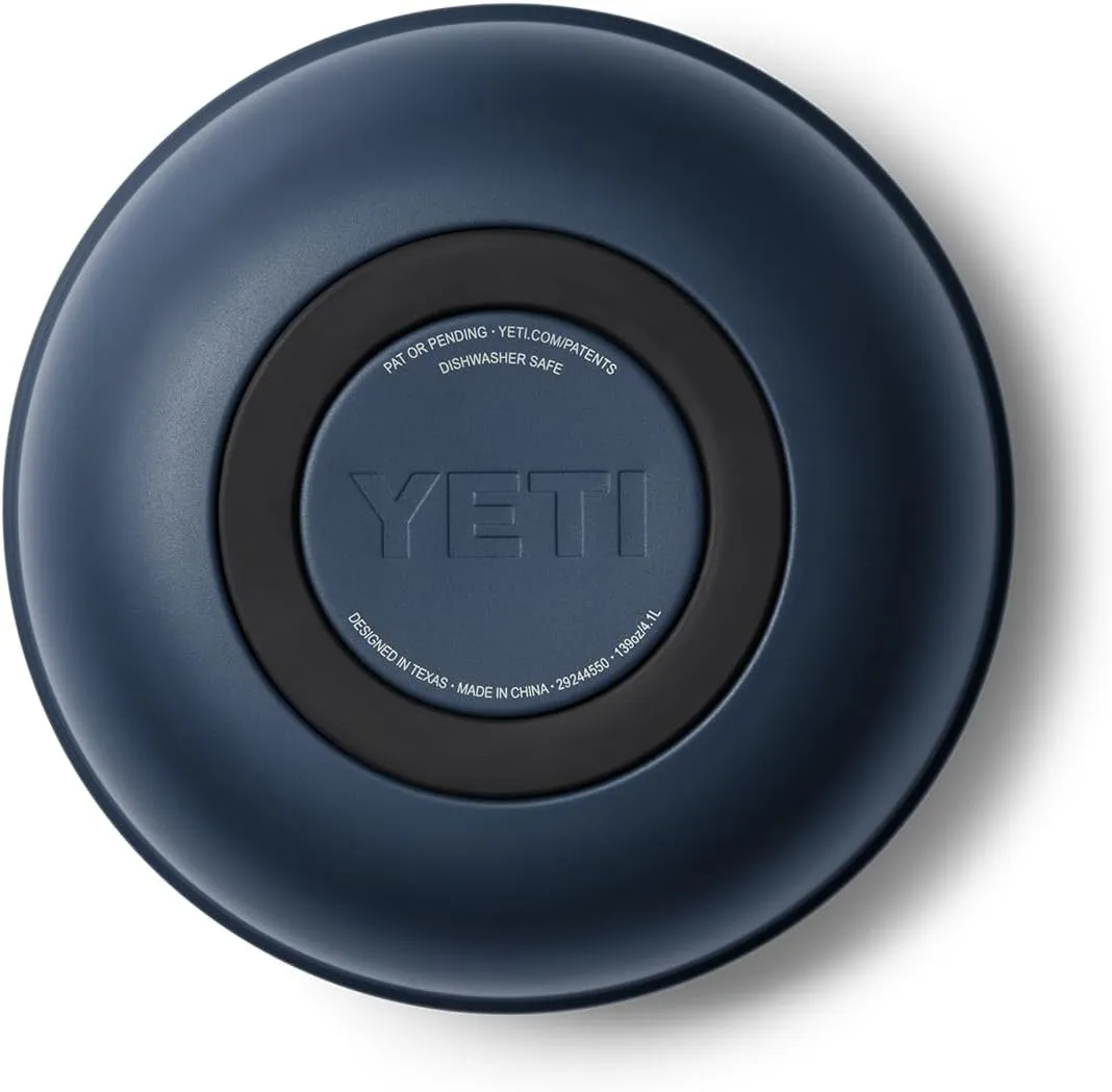 YETI Rambler Bowls, Vacuum Insulated, Stackable and Nestable Stainless Steel Bowl with Lid, 4.5 Quart, Navy
