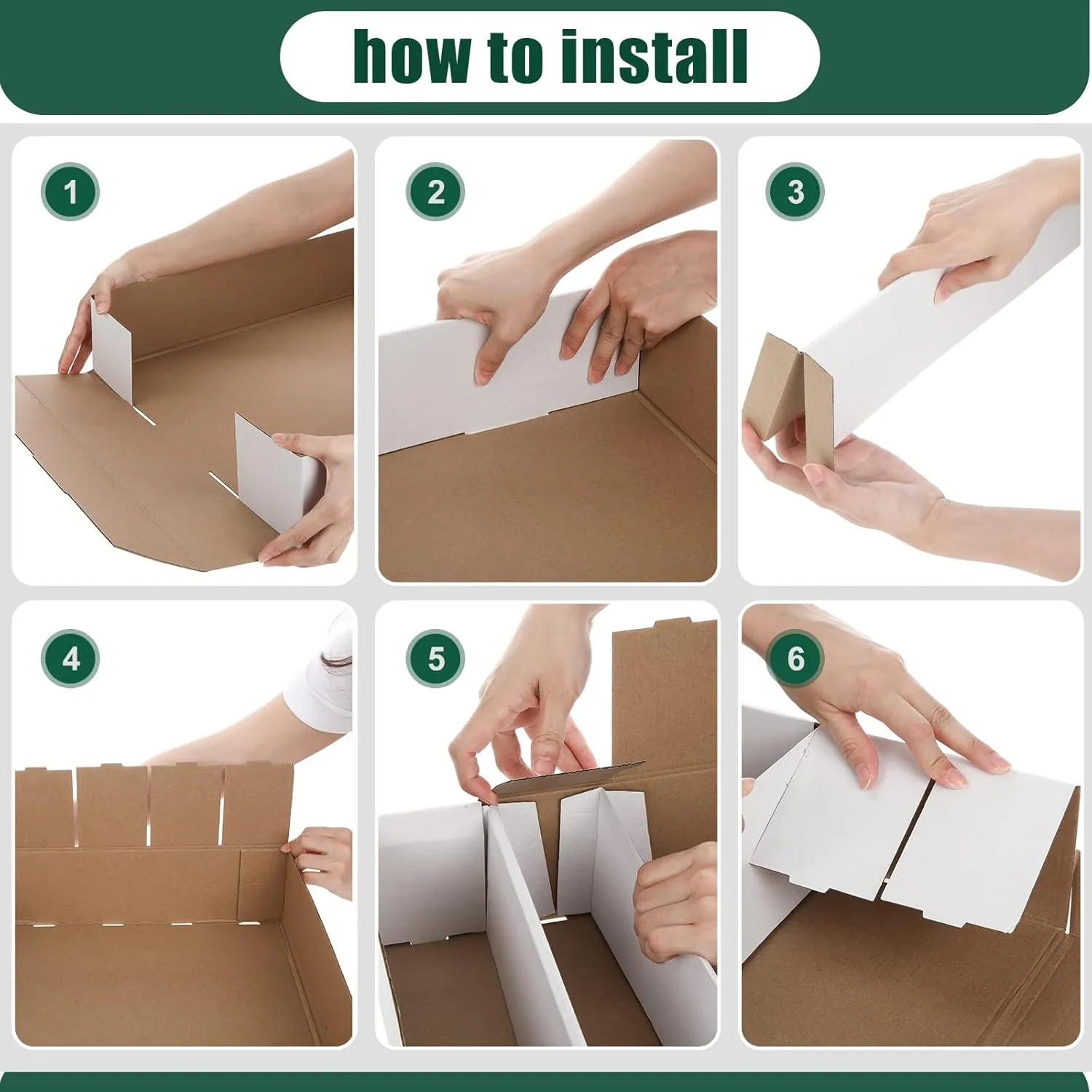 Yexiya 12 Pcs 5000 Count Card Storage Boxes for Trading and Gaming Cards White Cardboard Organizer with Divider Collector Holders Collectibles Box for Sports Basketball Football Baseball Collecting