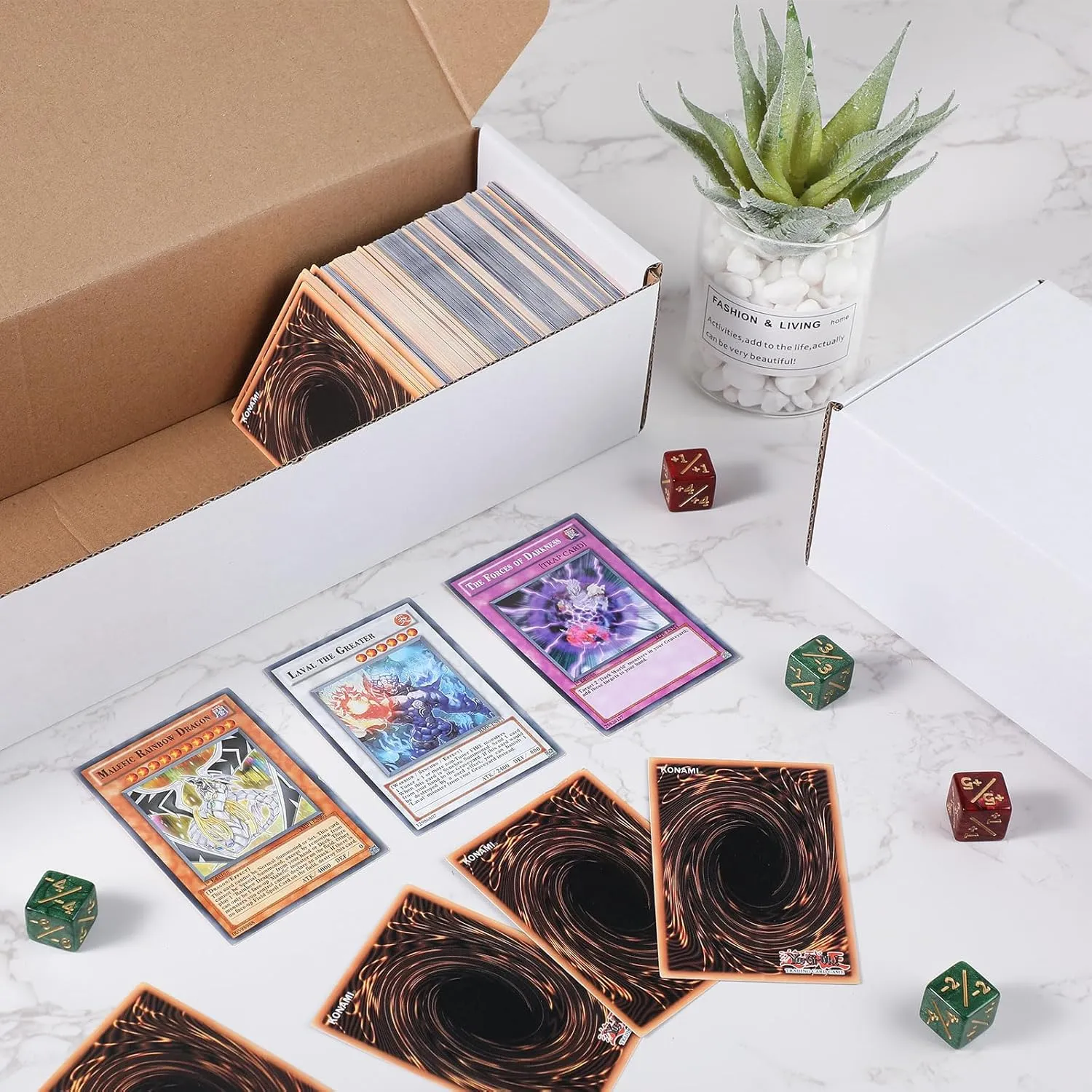 Yexiya 800 Count Storage Box Card Holders for Trading Cards Sports Note Collector Box Trading Note Organizer for Gaming Sports Collecting(36 Pcs)