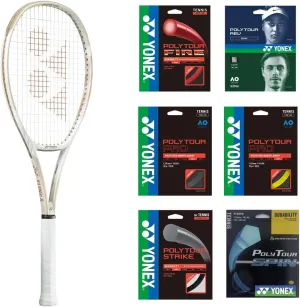 Yonex VCore 95 7th Gen Tennis Racquet (Sand Beige) Strung with Your Choice of String