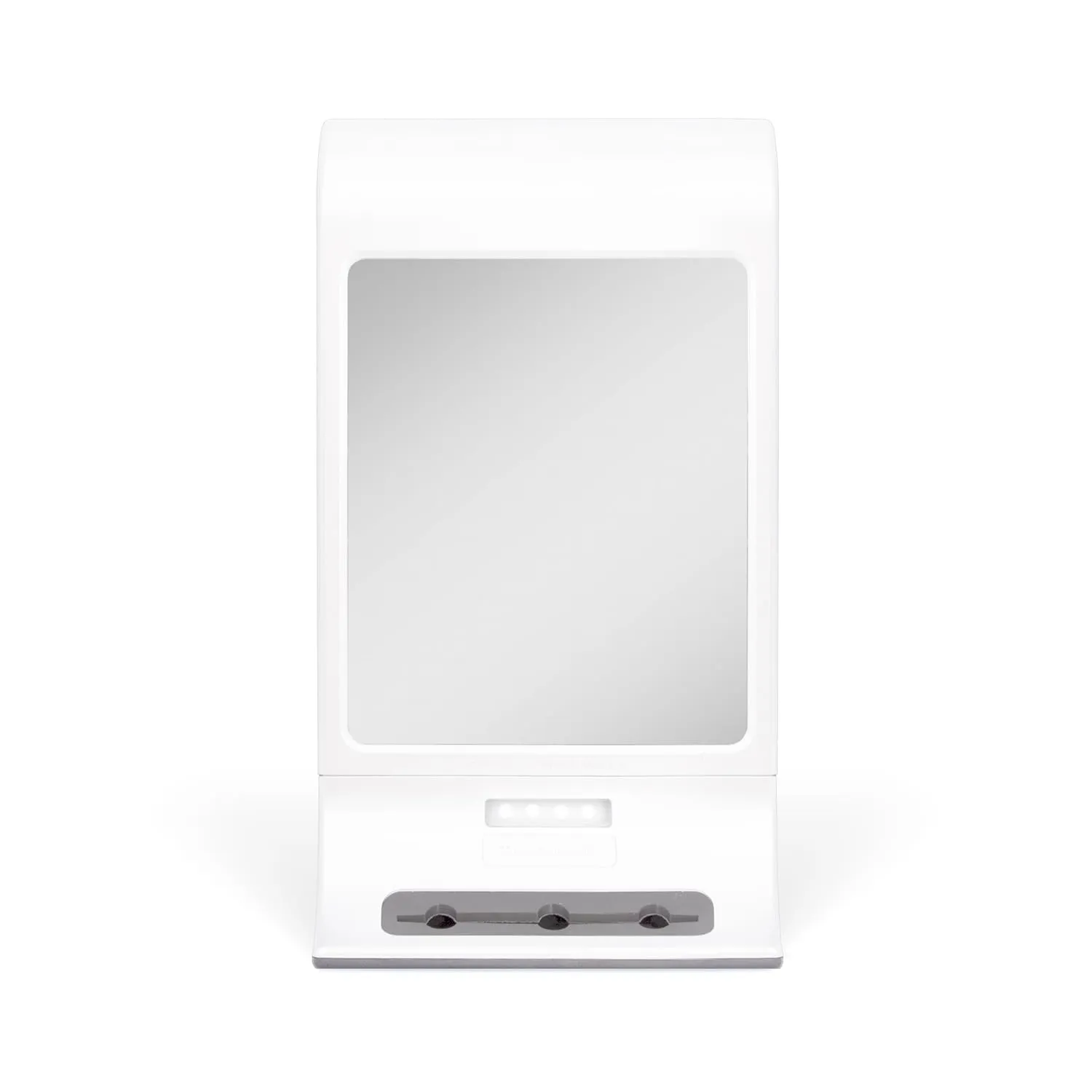 Zadro Fogless LED Lighted Shower Mirror for Fog Free Shaving with Secure Hold Mounting, White, (ZW20TW)