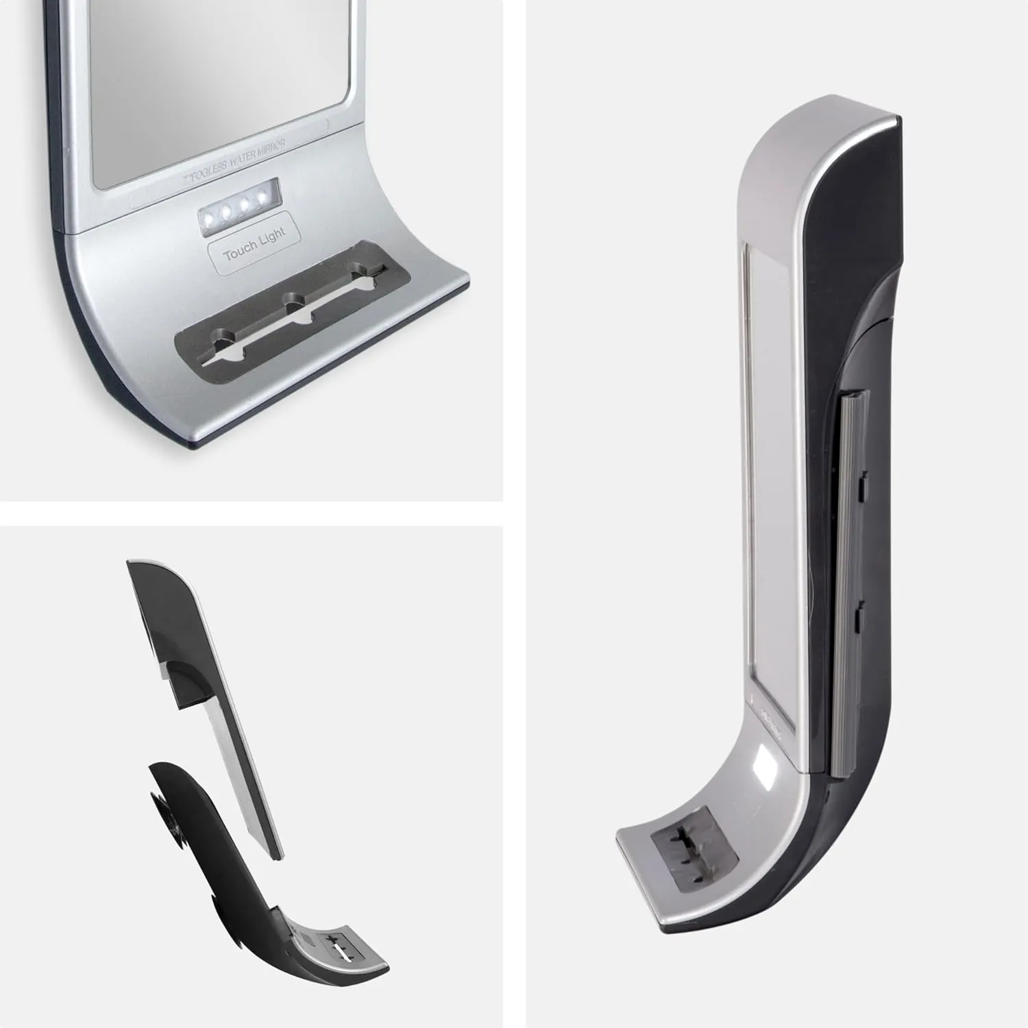 Zadro ZW20TS Z'fogless Water Mirror with Touch LED Light Panel Stainless Steel Like Finish