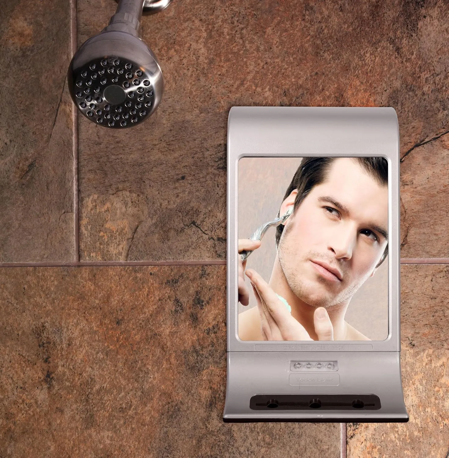 Zadro ZW20TS Z'fogless Water Mirror with Touch LED Light Panel Stainless Steel Like Finish