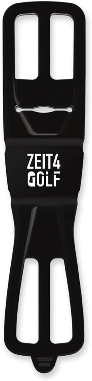 Zeit4Golf FINN Golf Trolley or Golf Bag Phone Mount, 100% Silicone, Compact, Light, Portable | Easy No Tools Mount | All Weather Use, UV Resistant | Durable | Made in Austria - Black