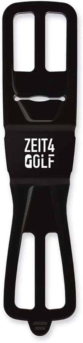 Zeit4Golf FINN Golf Trolley or Golf Bag Phone Mount, 100% Silicone, Compact, Light, Portable | Easy No Tools Mount | All Weather Use, UV Resistant | Durable | Made in Austria - Black