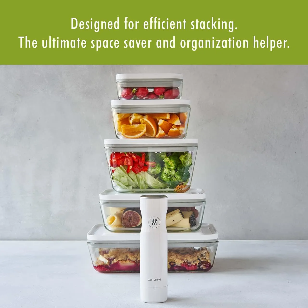 ZWILLING Fresh & Save 3-pc Glass Food Storage, Meal Prep Container, Assorted Sizes