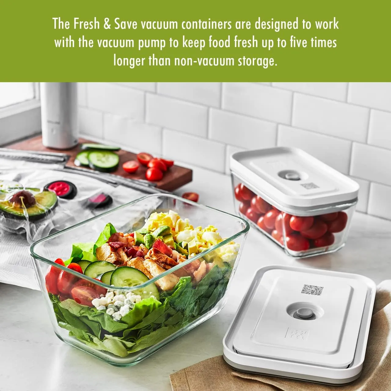 ZWILLING Fresh & Save 3-pc Glass Food Storage, Meal Prep Container, Assorted Sizes